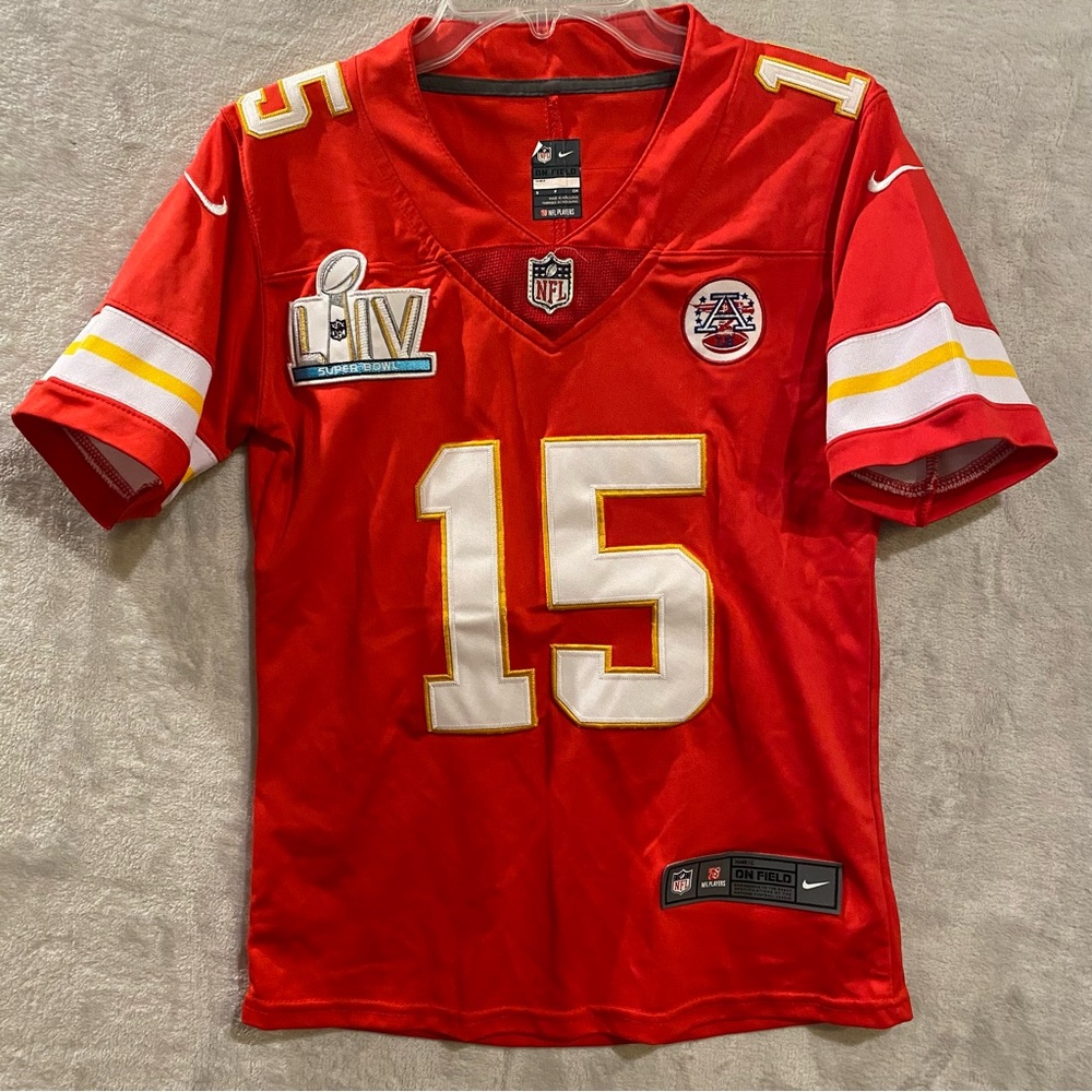 Patrick Mahomes Shirt Boys Small Red Jersey Nike Kansas City Chiefs #15